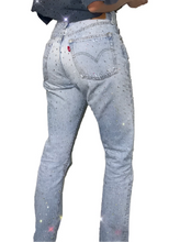 Load image into Gallery viewer, Rhinestone Denim Jeans
