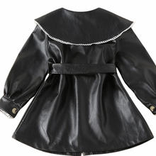 Load image into Gallery viewer, Belted Leather Lined Collar Dress | Modern Baby Las Vegas
