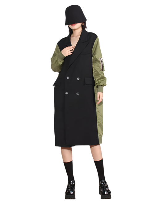 Patch Blazer Bomber Jacket-Modern Baby Las Vegas