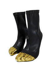 Load image into Gallery viewer, Gold Metal Toe Booties
