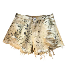 Load image into Gallery viewer, Crystal Wild Print Denim Shorts
