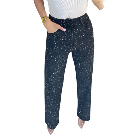 Rhinestone Denim Jeans-Modern Baby Las Vegas