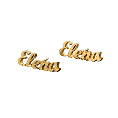 Custom Name Earrings-Modern Baby Las Vegas