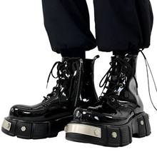 Load image into Gallery viewer, Metal Military Combat Boots
