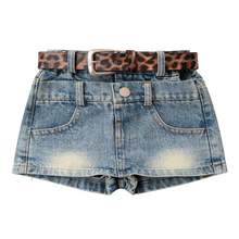 Load image into Gallery viewer, Patch Denim Skort
