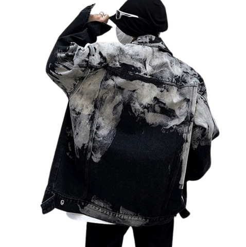 Vintage Tie-Dye Denim Jacket-Modern Baby Las Vegas