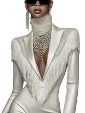 Load image into Gallery viewer, Luxury Tassel V Neck Jumpsuit
