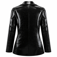 Load image into Gallery viewer, Croc Leather Blazer
