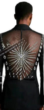 Load image into Gallery viewer, Mesh Back Crystal Sunburst Suit
