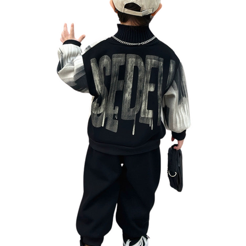 Tie-Dye Letter Sweatsuit-Modern Baby Las Vegas