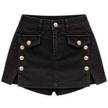Load image into Gallery viewer, Button Denim Skirt
