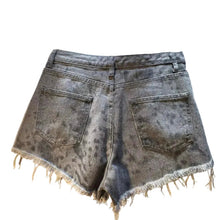 Load image into Gallery viewer, Crystal Wild Print Denim Shorts
