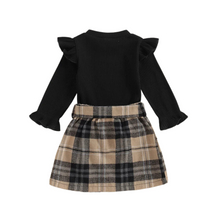 Load image into Gallery viewer, Bowknot Plaid Skirt Set
