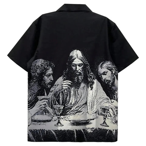 Printed Jesus Top