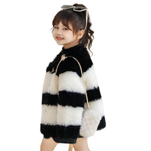 Load image into Gallery viewer, Wool Striped Gold Button Coat | Modern Baby Las Vegas

