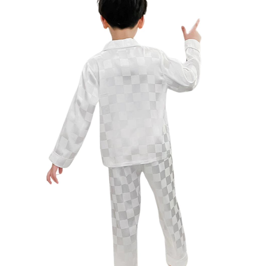 Satin Checker Pajamas
