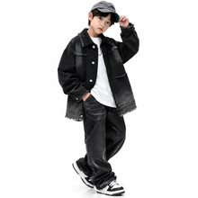 Load image into Gallery viewer, Vintage Gradient Denim Jacket

