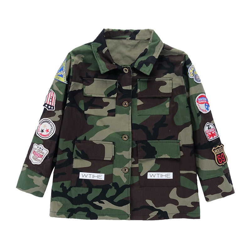 Camo Badge Patch Jacket