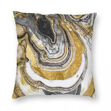 Load image into Gallery viewer, 44486151504088|44486151536856Stone Gold Marble Square Pillowcase | Modern Baby Las Vegas
