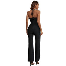 Load image into Gallery viewer, Halter Color Block Jumpsuit
