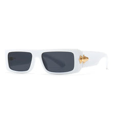 Load image into Gallery viewer, Vintage Rectangle Gold Buckle Sunglasses
