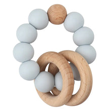 Load image into Gallery viewer, Round Wood Silicone Beaded Toy
