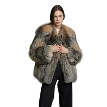 Load image into Gallery viewer, Tan Collar Fur Coat
