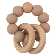 Load image into Gallery viewer, Round Wood Silicone Beaded Toy
