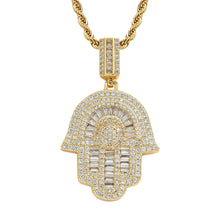 Load image into Gallery viewer, 18k Gold Plated Finger Pendant Necklace
