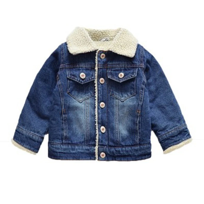 Teddy Denim Jacket-Modern Baby Las Vegas