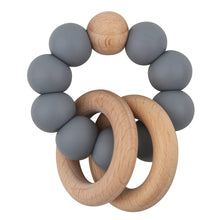 Load image into Gallery viewer, Round Wood Silicone Beaded Toy
