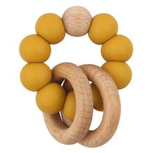 Load image into Gallery viewer, Round Wood Silicone Beaded Toy
