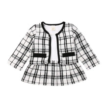 Load image into Gallery viewer, Plaid Jacket And Skirt Set
