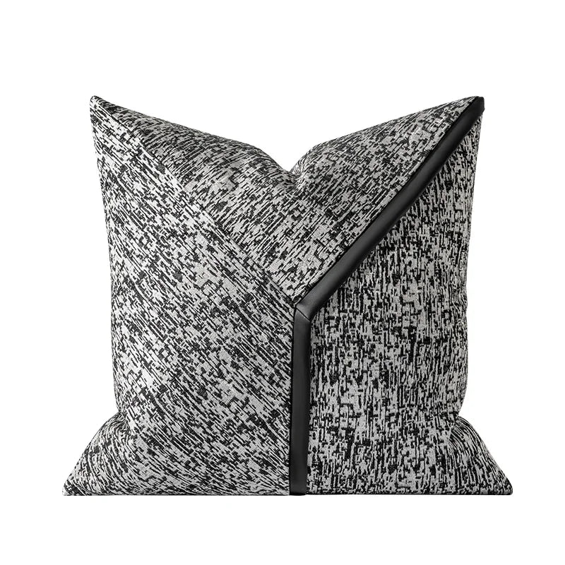 Abstract Dark Grey Pillow Cover | Modern Baby Las Vegas