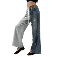 Load image into Gallery viewer, Patch Gold Metal Sweat Jeans
