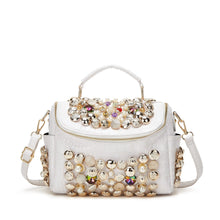 Load image into Gallery viewer, Textured Beaded Leather Handbag
