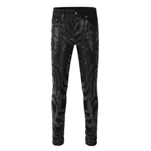 Load image into Gallery viewer, Beaded Design Denim Jeans
