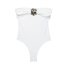 Load image into Gallery viewer, Metal Accent Tube Top Bodysuit
