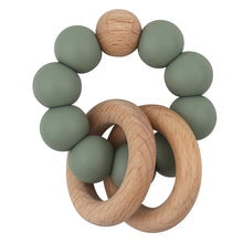 Load image into Gallery viewer, Round Wood Silicone Beaded Toy
