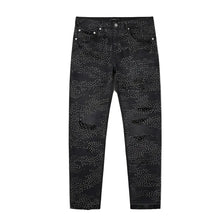 Load image into Gallery viewer, Full Studded Camo Denim Jeans
