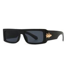 Load image into Gallery viewer, Vintage Gold Accent  Rectangle Sunglasses
