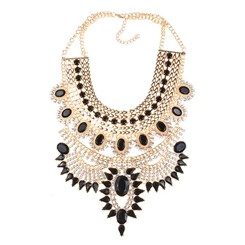 Crystal Bib Necklace-Modern Baby Las Vegas