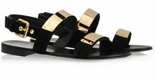 Load image into Gallery viewer, Leather Metal Sandal Collection-Modern Baby Las Vegas
