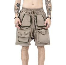 Load image into Gallery viewer, Drawstring Multi-Pocket Cargo Shorts
