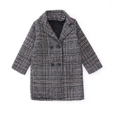 Load image into Gallery viewer, Plaid Button Blazer Jacket
