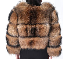 Load image into Gallery viewer, Blocked Fur Coat
