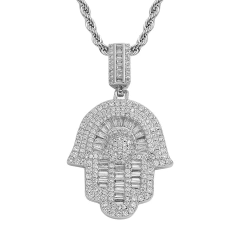 18k Gold Plated Finger Pendant Necklace