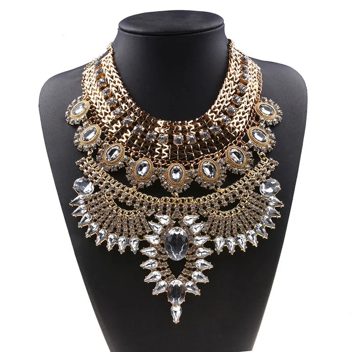 Crystal Bib Necklace-Modern Baby Las Vegas