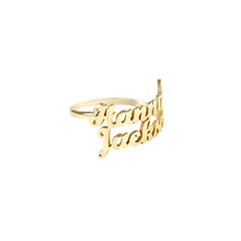 Load image into Gallery viewer, 14K Gold Custom Name Ring
