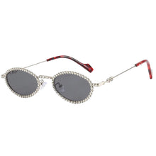 Load image into Gallery viewer, Oval Rhinestone Sunglasses
